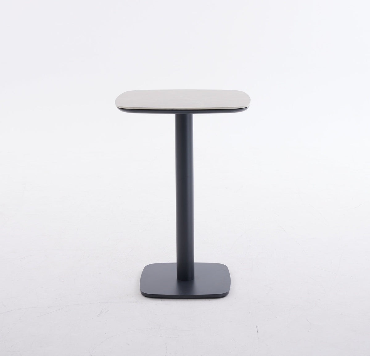 Bernhard Bartisch anthrazit – 70 × 70 × 102 cm, Greige-Steindekor, Ansicht 2