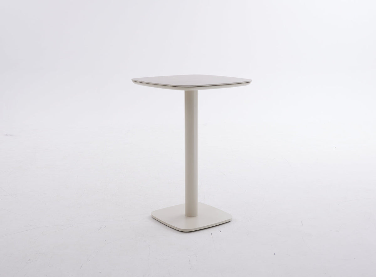 Bernhard Bartisch creme – 70 × 70 × 102 cm, Greige-Steindekor, Ansicht 4
