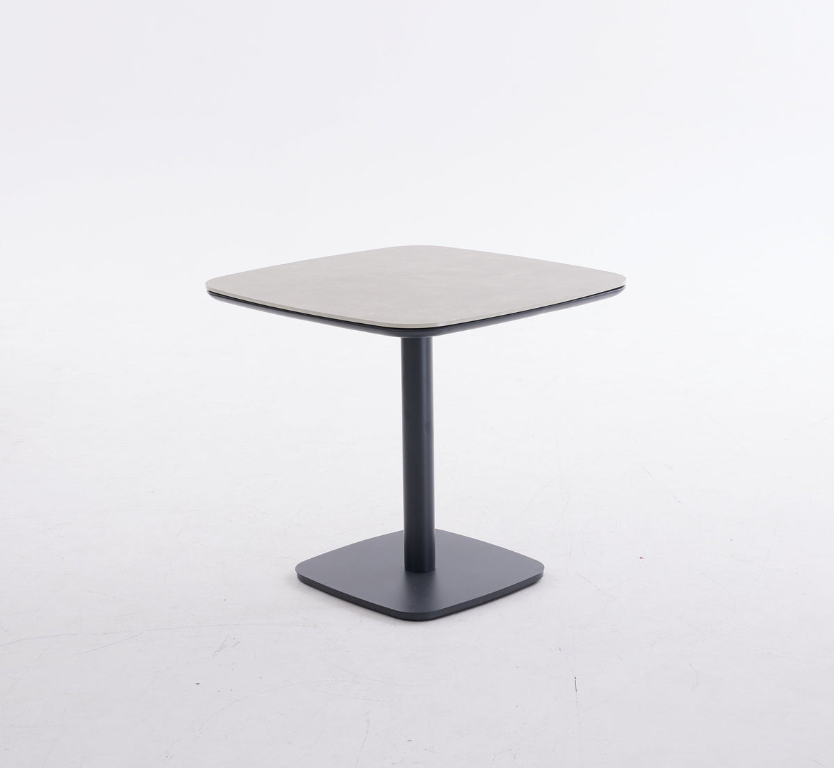 Bernhard Gartentisch Small, Aluminium Anthrazit und Sinterstone Greige – Ansicht 4