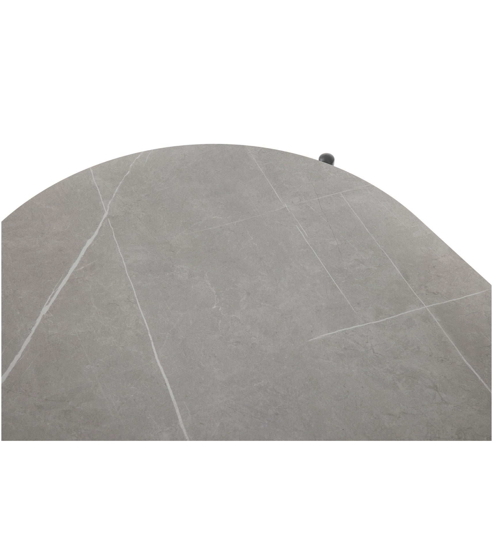 Loungegruppe Honey mit 2-Sitzer-Bank, zwei Fauteuils, Outdoor-Kissen und Sinterstone-Couchtisch in Grau oder Ivory