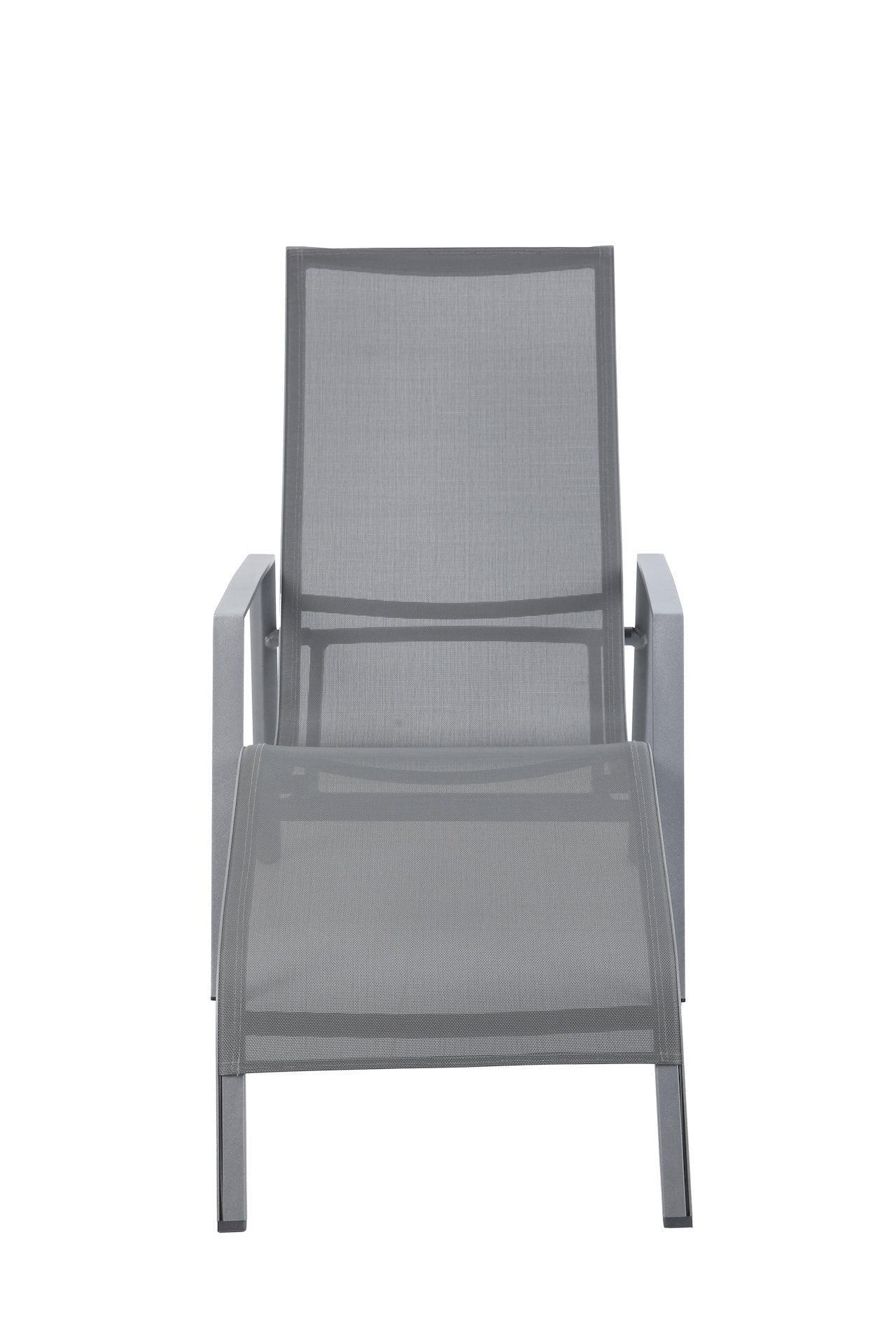 Die Kippliege Mac mit Aluminiumgestell in Anthrazit und Textilenspannung in Dunkelgrau. Ergonomisch, robust und perfekt für Garten oder Sauna. Jetzt online bestellen!