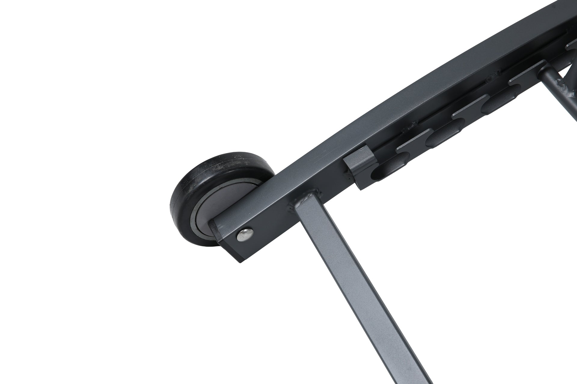 Sonnenliege Philina aus Aluminium in Anthrazit mit Textilen-Bespannung, verstellbarer Rückenlehne und Rollen für Garten und Poolbereich