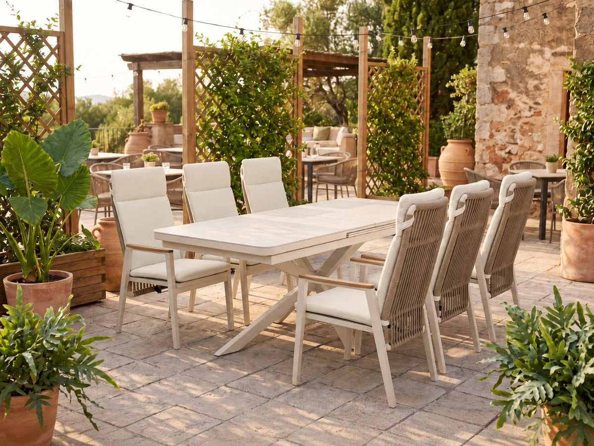 Raffaello Gartentisch Creme – Ansicht 5