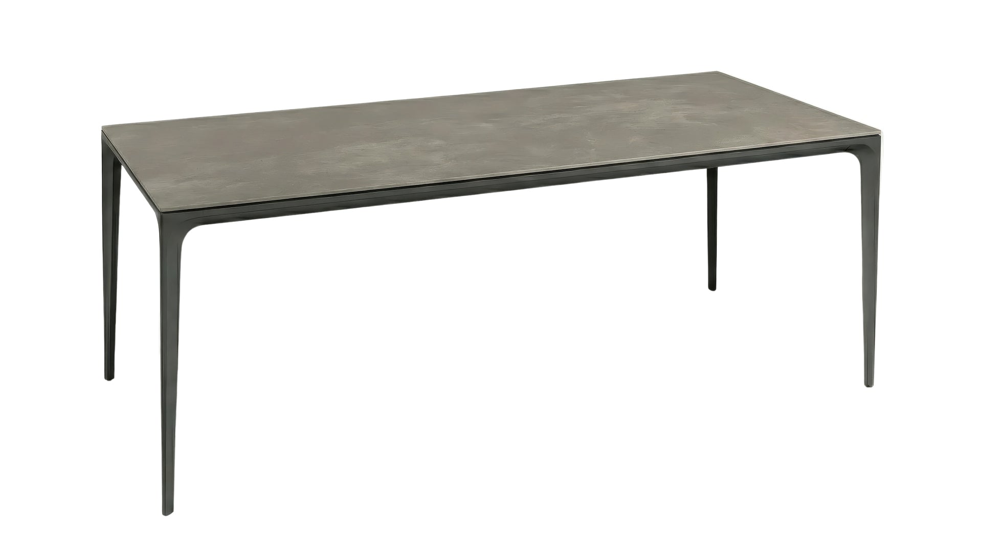 Serena Gartentisch mit Aluminiumgestell und keramikbeschichteter ESG-Glasplatte für den Outdoor-Bereich