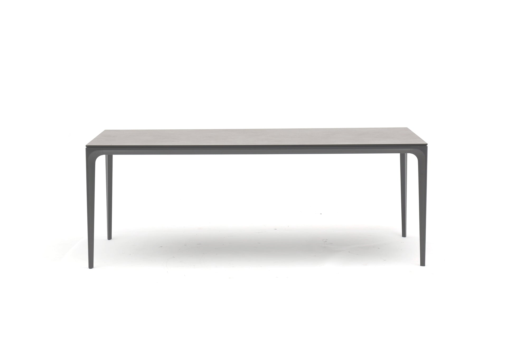 Serena Gartentisch mit Aluminiumgestell und keramikbeschichteter ESG-Glasplatte für den Outdoor-Bereich