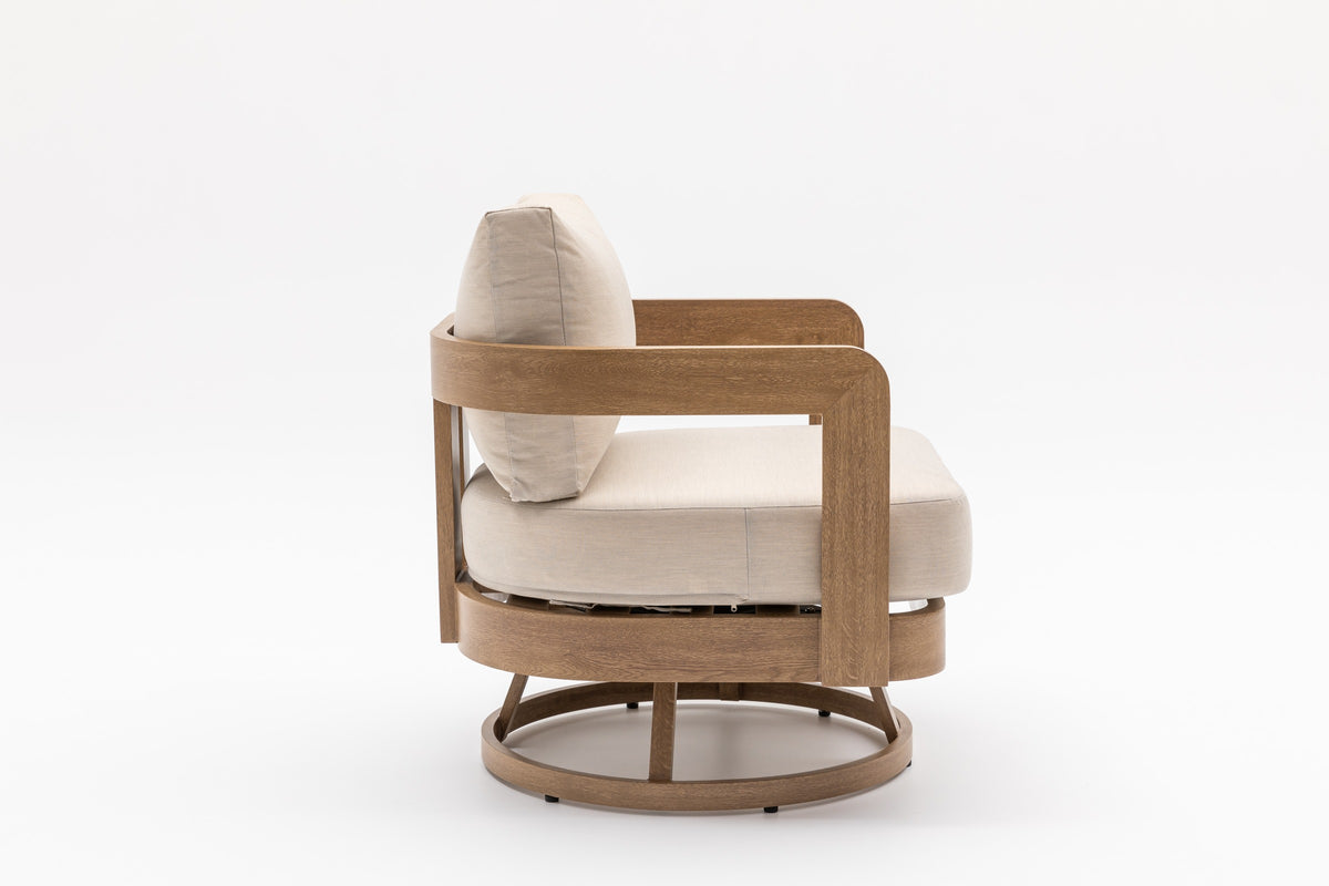 Dorian drehbarer Fauteuil – Seitenansicht
