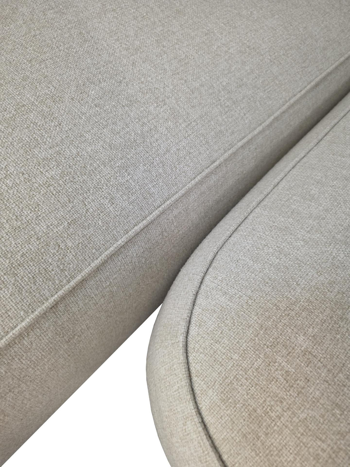 Maxine sandbeige melierter Outdoor-Stoff – Detail der Webstruktur
