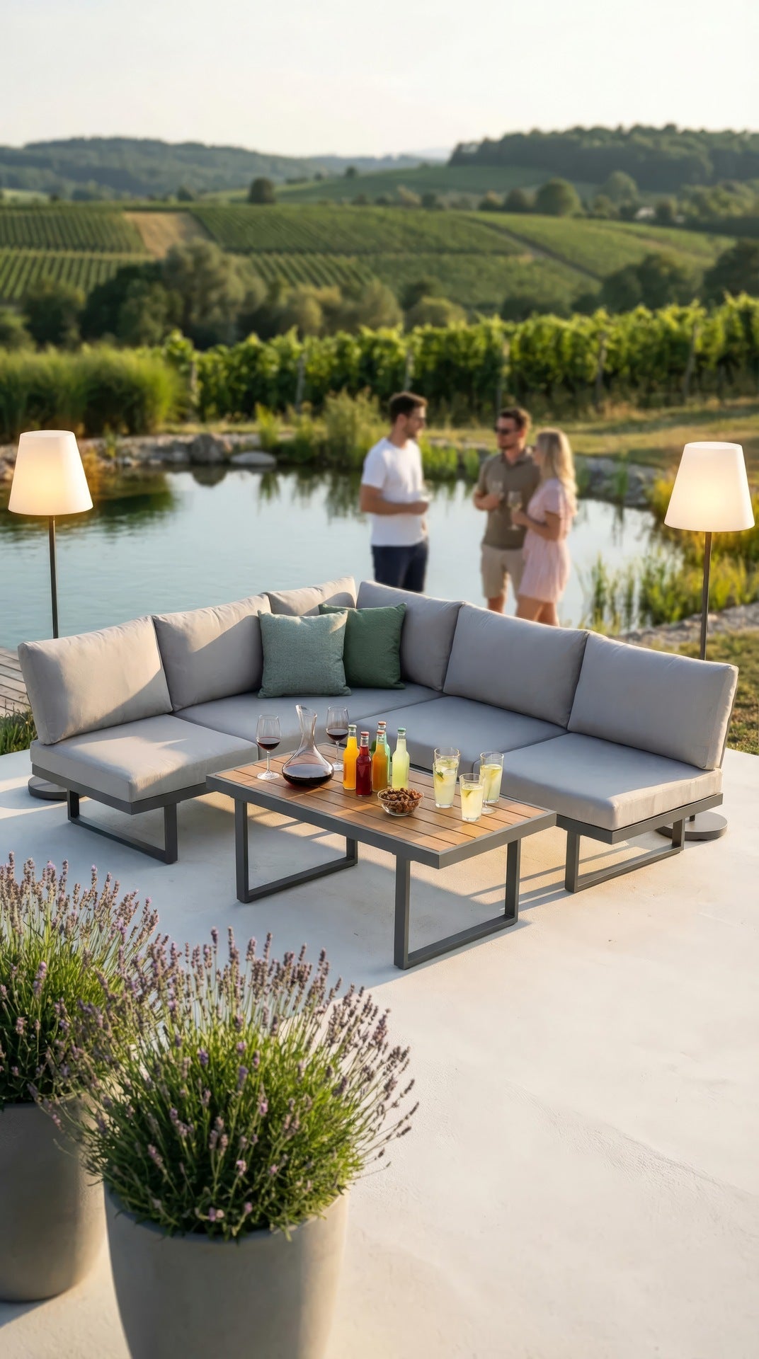 lounge möbel polster aufbewahrung Balthasar Loungegruppe - Flexibles Design für Garten & Terrasse