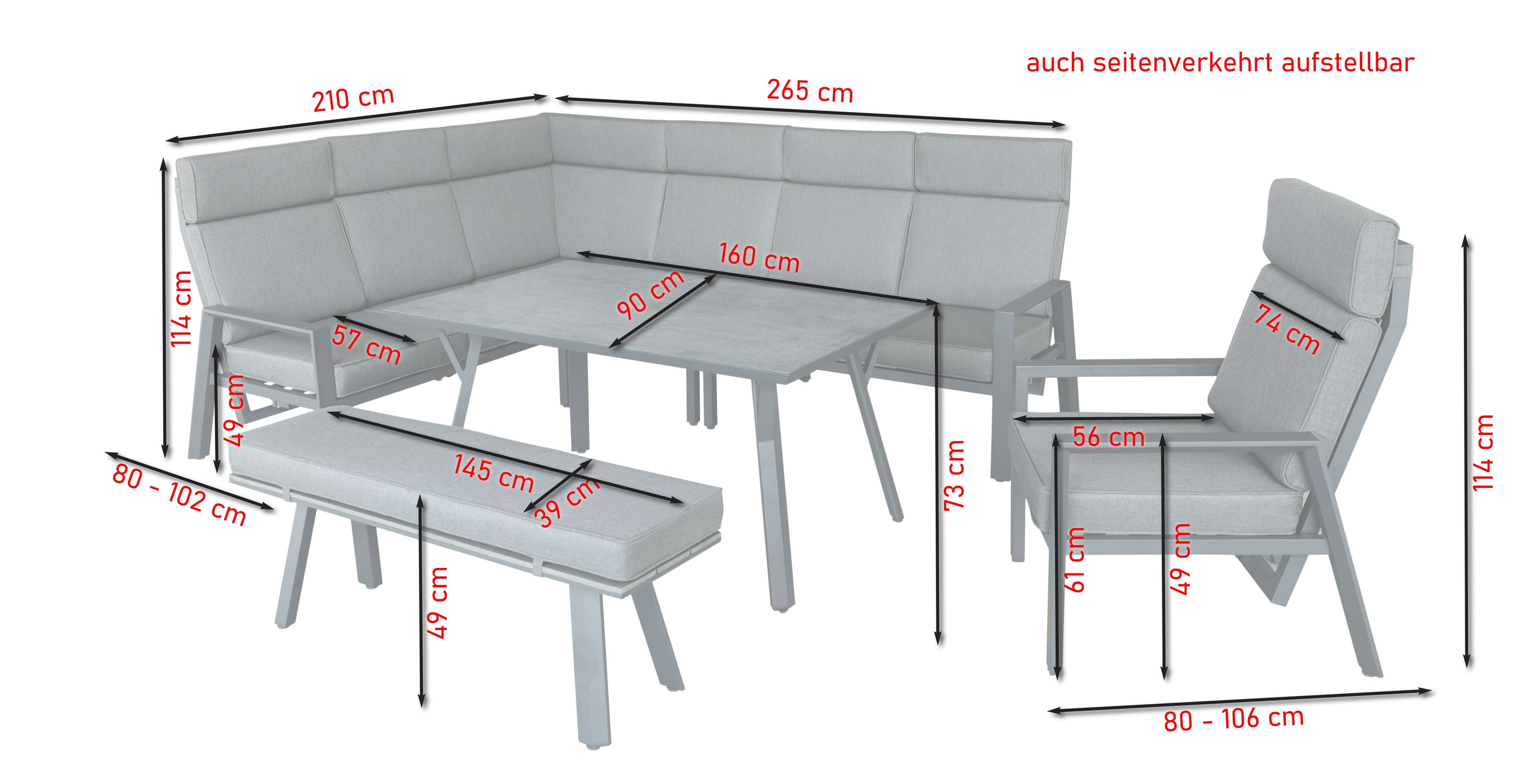 Brianne corner bench group