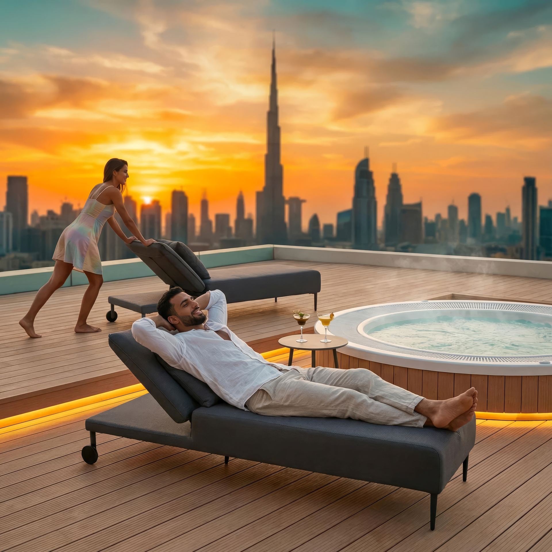 Sonnenliege Stephan Roll aus Aluminium mit Axroma Bezug. Jetzt mit integrierten Rollen für einfaches Verschieben. In Anthrazit oder Creme erhältlich.