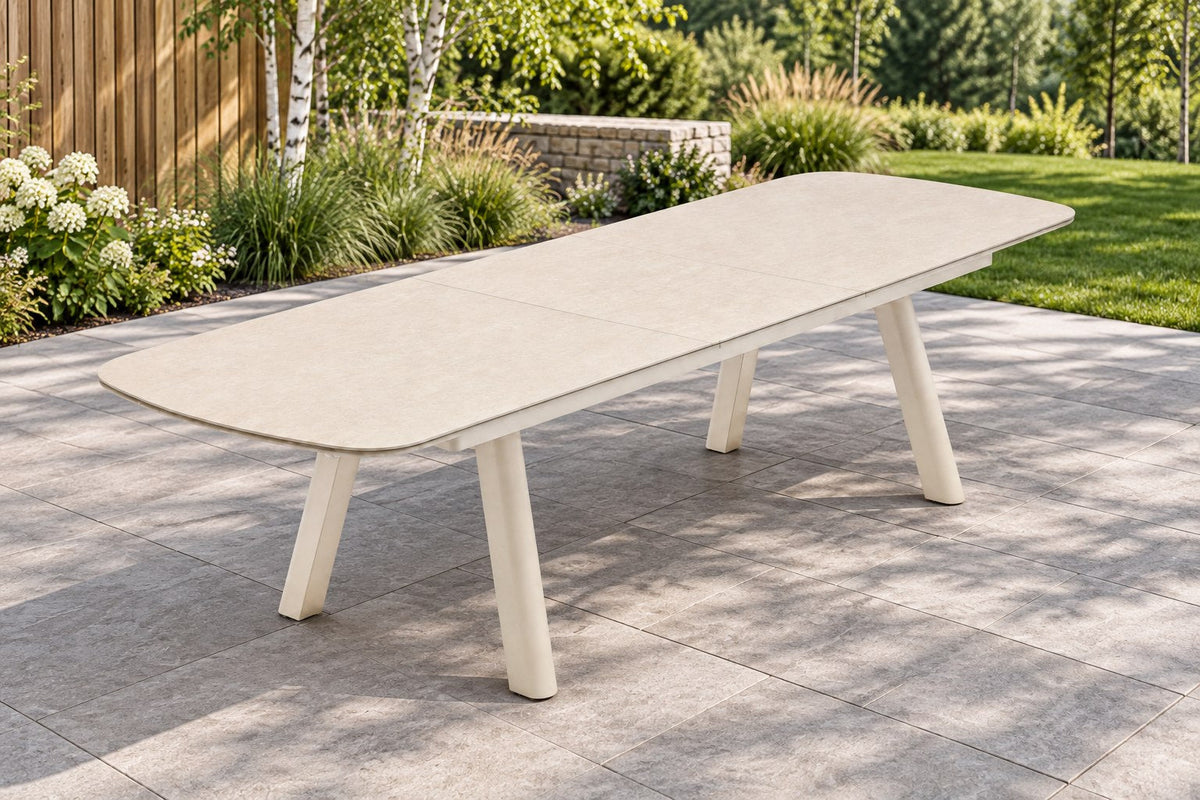 Theresa Gartentisch Creme Sinterstone Beige Foto 8